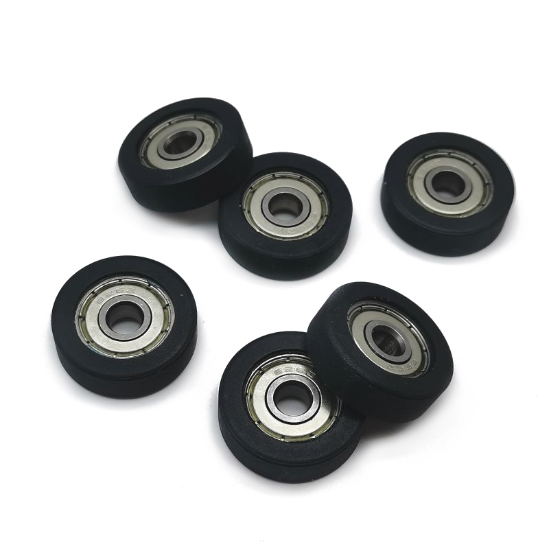 PU62626-8 626ZZ Black Single Row Rotary Pu Deep Groove Gualls